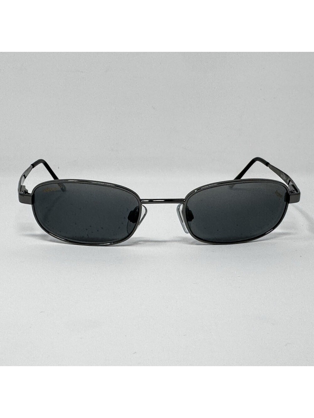 Vintage REVO 3041 080/K3 H20 Silver Metal Rectangular Polarized Sunglasses Italy